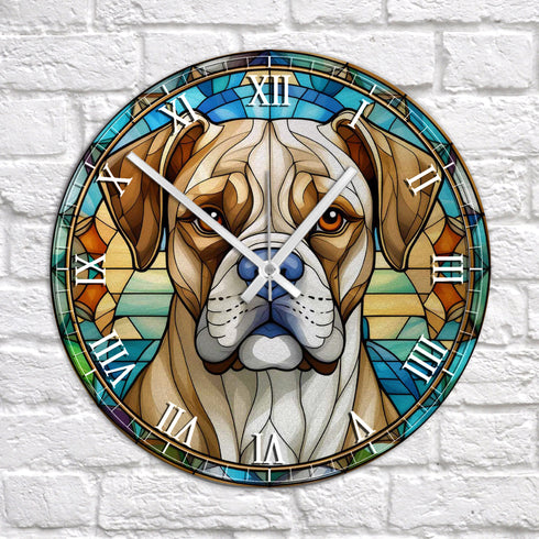Boxer Suncatcher Effect Clock